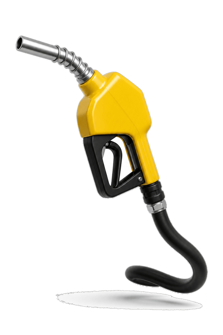 Pistola de combustible 3D amarilla
